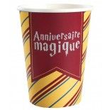 Lot de 10 Gobelets Sorcier anniversaire magique 25cl