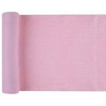 SANTEX 7609-5-30, Chemin de Table Créponné en coton, Rose