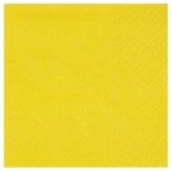 Lot de 25 petites Serviettes COCKTAIL 20x21cm, Jaune