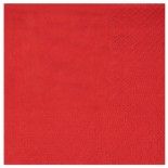 Lot de 25 petites Serviettes COCKTAIL 20x21cm, Rouge