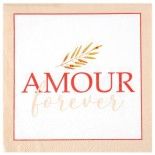 Sachet de 20 Serviettes Amour Forever