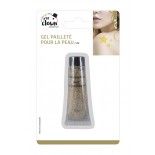 P'TIT Clown re77701 - Gel pailleté pour la peau, tube 20 ml, or