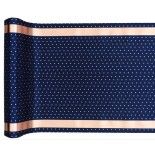 SANTEX 7797-37-30, Chemin de table Pois brillants satin 3m, Marine