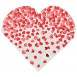 Sachet de 10 Serviettes Plein Coeurs en papier
