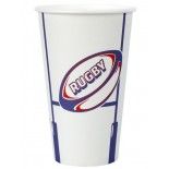 Lot de 10 grands Gobelets Rugby 50cl