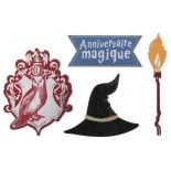 Sachet de 10 confettis en bois Anniversaire Magique Sorcier