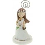 Chaks 80188, Marque-place résine Communion Fille 10,5cm