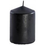 Chaks 80291-10, Grande bougie cylindrique 10 cm, en Noir