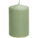 Chaks 80291-120, Grande bougie cylindrique 10 cm, Vert Sauge