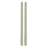 Chaks 80294-120, Set de 2 bougies Flambeau 30cm, Vert Sauge