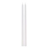 Chaks 80294-00, Set de 2 bougies Flambeau 30cm, Blanc