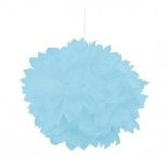 Chaks 80503-35, Set de 2 Pompons boules Papier De Soie 30cm, Bleu pastel