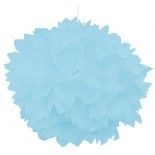 Chaks 80504-35, Set de 2 Pompons boules Papier De Soie 40cm, Bleu pastel