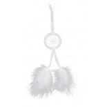 Chaks 80522, Petit Attrape-Rêves Dream Catcher blanc, 26cm