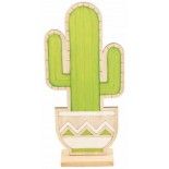 Chaks 80569, Cactus en bois sur socle 26,5cm