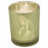 Chaks 80614, LOT 12 petits Photophores verre motif Singe Jungle 7,5cm