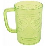 Chaks 80642, Mug vert jungle en plastique, vert 13,5cm