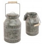 Chaks 80730, Pot à lait en zinc avec anse et couvercle 21cm