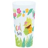 Chaks 80744, Grand Gobelet Tumbler Tropical Party en plastique 17cm