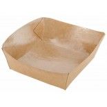 Lot de 8 Barquettes Kraft 250ml, 12x11cm