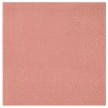 Sachet de 25 grandes Serviettes en papier 33 x 33 cm, Rose Gold