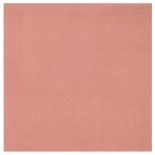 Sachet de 25 grandes Serviettes en papier 33 x 33 cm, Rose Gold