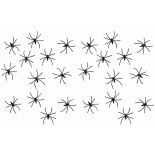 Chaks 80 250185 1, Sachet de 24 petites Araignées avec crochet, Noires