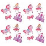 Chaks 81012, Sachet de 16 confettis de table Princesses