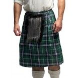 Kilt écossais MacKenzie adulte avec fourrure, Vert