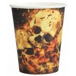 Lot de 10 Gobelets Halloween Skull 25cl