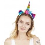 P'TIT Clown re82170 -Serre tête licorne multicolore