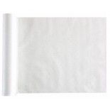 Chemin de table Paillettes fines 3m, Blanc