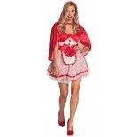 Déguisement Chaperon rouge LUXE, adulte taille 36-38