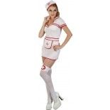 P'TIT Clown re83573 - Costume adulte luxe infirmière sexy, S/M