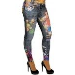 Chaks 84 260513, Jeggings Lady imprimé, adulte S/M (36/40)