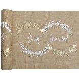 Chemin de table Mariage Naturel Just Married 3m