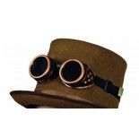 Chaks 85 250717, Lunettes aviateur Steampunk