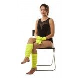 Party Pro 8650009, Guêtres fluo jaune adulte