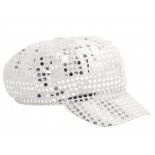 Casquette disco argent