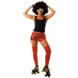 Party Pro 86502005, Mini short disco rouge, adulte