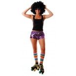 Party Pro 86502016, Mini short disco violet, adulte
