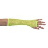 Party Pro 86502909, gants mitaines longues fluo jaunes