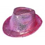 Chapeau borsalino sequin rose