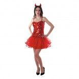 Party Pro 8655001, Déguisement Miss Devil ado, Taille 36