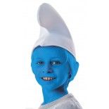 Party Pro 865526S, Bonnet de lutin bleu Enfant, Blanc