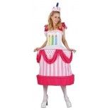 P'TIT Clown re86899 - Costume adulte femme gâteau d'anniversaire, taille unique