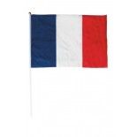 Party Pro 8712, Drapeau France tricolore 30x45 cm avec manche