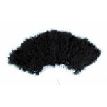 Party Pro 87302203, Eventail en plumes noir