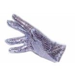 Paire de Gants sequin argents