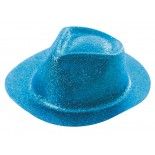 Party Pro 87319213, Chapeau borsalino paillette bleu clair